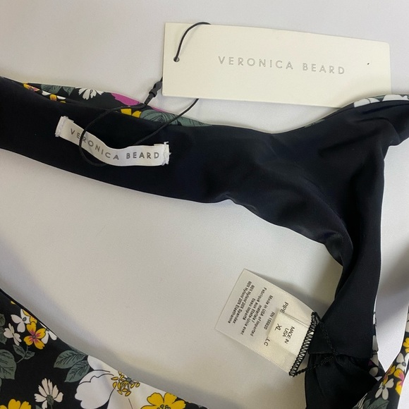 Veronica Beard Bikini Top Sz XL Celeste Scoop Neck Floral Multicolor NWT - Picture 4 of 8